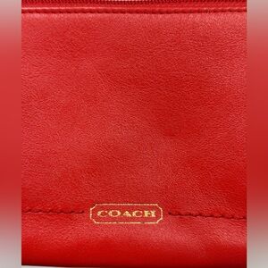 Coach Orange Leather Wristlet